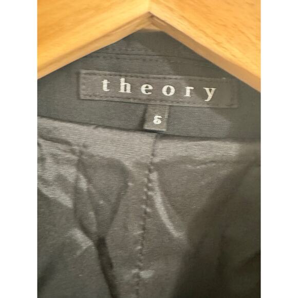 Theory Wool Blazer 6 Charcoal Gray Academia Preppy Work Office Professional - Picture 2 of 5